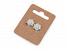 Rhinestone Clip Earrings Jablonec Jewelry