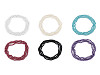 Collier rétro long en fausses perles