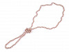 Perlový náhrdelník dlouhý, retro (1 ks)