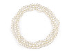 Faux Pearl Necklace long, retro