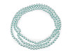 Collar de perlas artificiales largo, estilo retro