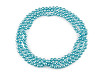 Collar de perlas artificiales largo, estilo retro