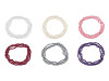 Collier rétro long en fausses perles