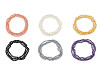 Collier rétro long en fausses perles