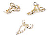 Metal Hair Claw Clip with Rhinestones