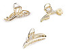 Metal Hair Claw Clip with Rhinestones