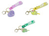 Ciondolo sospeso con glitter, per zaino/chiavi