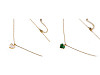 Halskette aus Edelstahl mit geschliffenen Steinchen