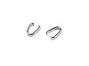 Stainless Steel Snap Bail Hook Pinch Clip Necklace Clasps 2x10 mm