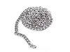 Flat Stainless Steel Chain, width 5.5 mm, length 1 m