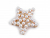 Brosche Stern mit Perlen