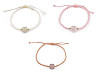 Bracciale Shamballa, con perla in vetro