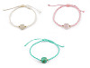 Pulsera shamballa con cuentas de vidrio