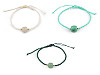 Pulsera shamballa con cuentas de vidrio