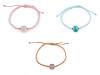 Bracciale Shamballa, con perla in vetro