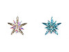Broche avec strass, Flocon de neige