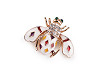 Brooch with Rhinestones - Honeybee