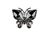 Brooch with Rhinestones, Butterfly