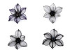 Metal Brooch with Rhinestones Ø7.5 cm