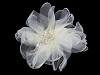 Spilla, motivo: fiore, con perline, dimensioni: Ø 10 cm, all’interno di una confezione