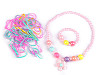 Set di gioielli per bambini composto da: collana, braccialetto, elastici per capelli
