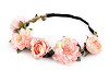 Elastic Headband with Flowers