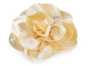 Spilla/ornamento per capelli, fiore in raso, dimensioni: Ø 14,5 cm