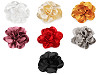 Brooch / hair ornament, satin flower Ø14.5 cm