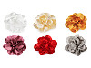 Broche/Ornement pour cheveux, fleur satinée, Ø 14,5 cm
