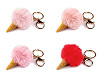 Backpack pendant / keychain - Ice cream 