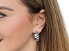 Stainless steel earrings, hoops