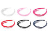 Plastic headband with comb