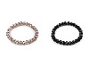 Bracelet made of glass beads with AB effect