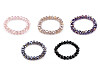Bracelet made of glass beads with AB effect
