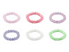 Bracciale elastico, realizzato con perle di vetro