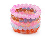 Stretch bracelet made of glass beads