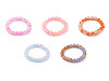 Pulsera elástica con cuentas de vidrio