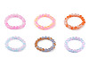 Bracciale elastico, realizzato con perle di vetro