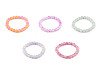 Bracciale elastico, realizzato con perle di vetro
