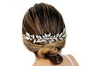 Hair comb with rhinestones, hand made, wedding