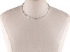 Halskette aus Edelstahl mit Glasperlen