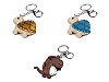 Backpack Pendant / Keychain - turtle, dinosaur