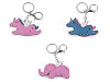 Backpack Pendant / Keychain - unicorn, elephant