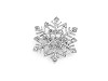 Broche avec strass, Flocon de neige