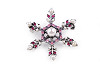 Broche avec strass, Flocon de neige