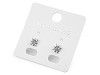 Stainless steel earrings with rihinestones, stars