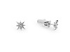 Stainless steel earrings with rihinestones, stars