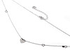 Stainless steel necklace, heart