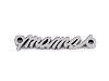 Stainless steel pendant "máma", "mama" for making bracelets and necklaces