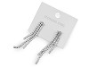 Boucles d’oreilles en acier inoxydable avec strass 